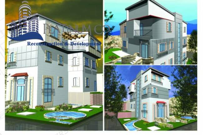  بلاتينيوم للمقاولات تبدأ بإكساء مشروع فيلات الشيخ زايد بالتقسيط الميسّر لمالكيها 