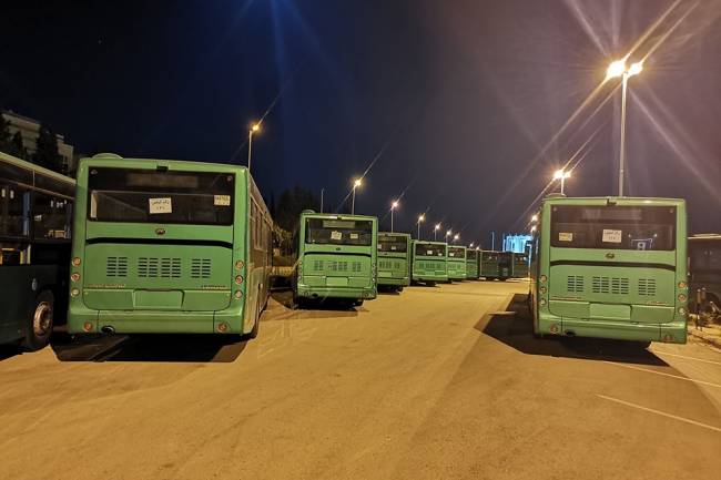 سورية تتسلم 100 باص نقل داخلي مقدمة منحة من الحكومة الصينية 