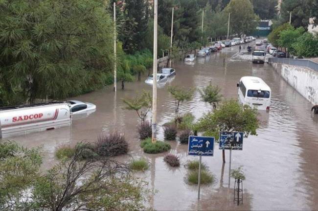 تحذير من فيضان عدد من شوارع دمشق ابتداء من مساء الخميس مع بدء تأثير منخفض عالي الفعالية