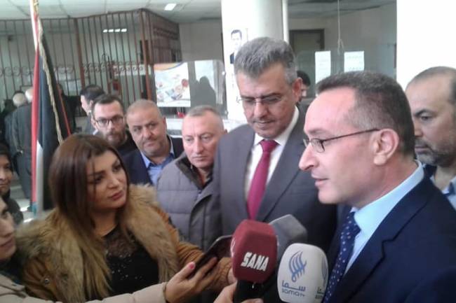 افتتاح مركز للبريد ضمن مركز هاتف التضامن بدمشق