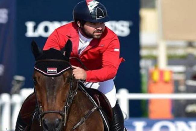 الفارس أحمد حمشو يتأهل إلى بطولة كأس العالم لقفز الحواجز