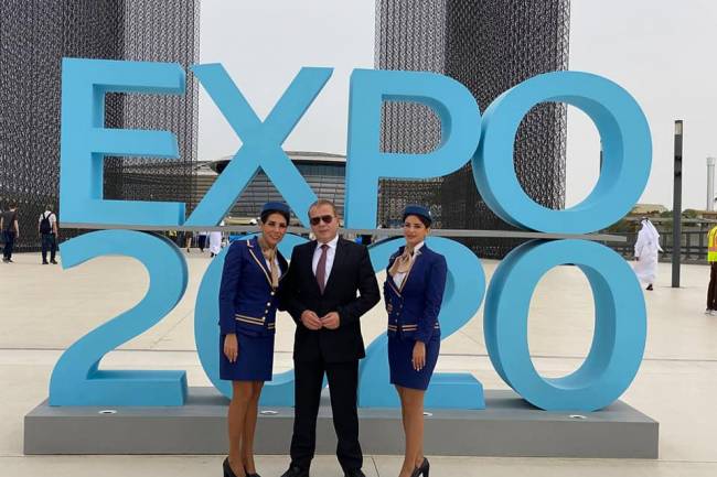 أجنحة الشام للطيران ناقل رسمي للحدث الأضخم بالشرق الأوسط.. اكسبو - دبي ٢٠٢٠