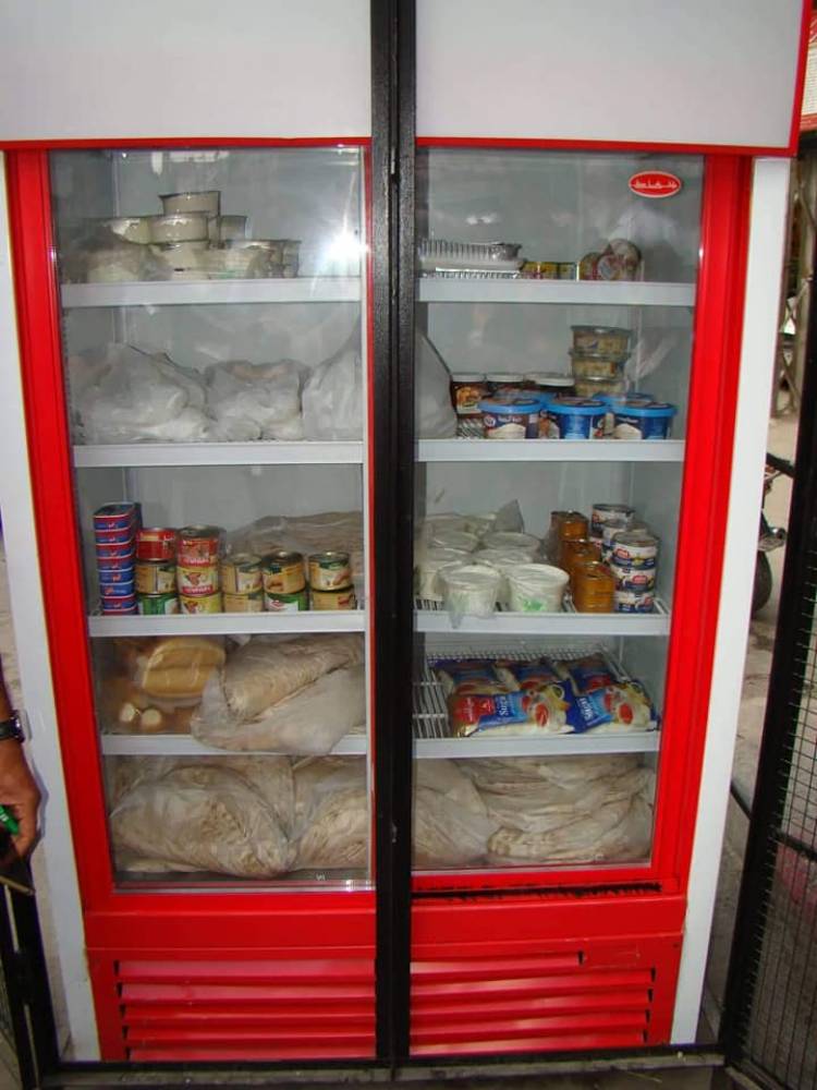 براد خيري لتوزيع الطعام للمحتاجين في مدينة جرمانا 